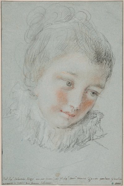 Cabeça de uma jovem mulher de Sebastiano Ricci