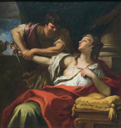 Lucretia Romana, finais do século XVII (óleo sobre tela) de Sebastiano Ricci