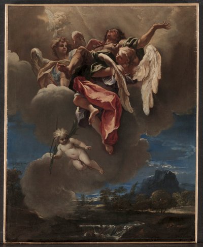Estudo para "Uma Apoteose de um Santo" (para San Bernardino dei Morti, Milão) de Sebastiano Ricci
