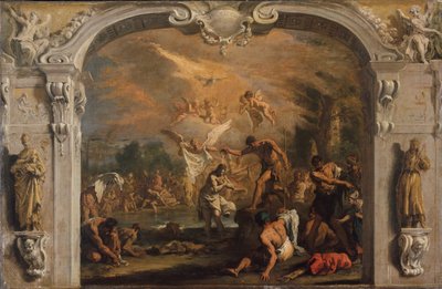 O Batismo de Cristo, ca. 1713-14. de Sebastiano Ricci