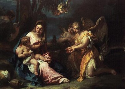 O resto no voo para o Egipto de Sebastiano Ricci