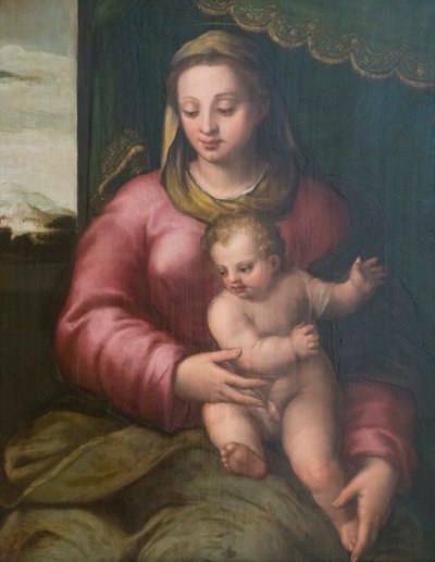 Virgem e Criança de Sebastiano called Bastianino Filippi