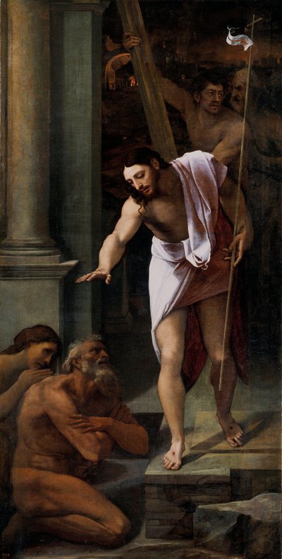 "Christ aux limbes" (Cristo no Limbo) Peinture de Sebastiano del Piombo (1485-1547) 1516 Dim 226x114 cm Museo del Prado, Madrid de Sebastiano del (c.1485 1547) Piombo