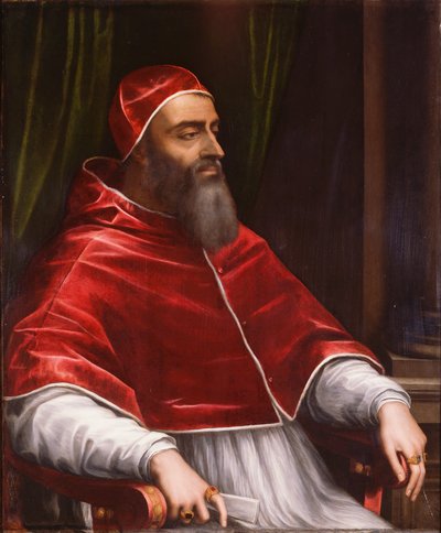 Papa Clemente VII, c.1531 (óleo sobre ardósia) de Sebastiano del (c.1485 1547) Piombo