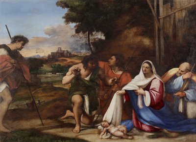Adoração dos pastores, 1510 de Sebastiano del Piombo