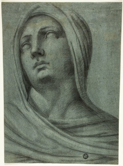 Cabeça e ombros de mulher com véu de Sebastiano del Piombo