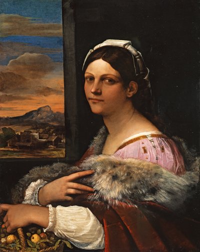Retrato de uma jovem romana de Sebastiano del Piombo
