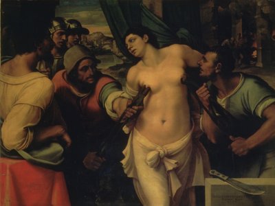 O martírio de Santa Ágata, 1520 de Sebastiano del Piombo