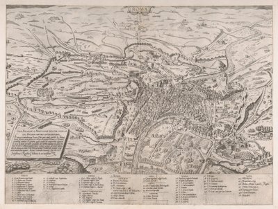 Vista de Roma do Norte, 1561., 1561 de Sebastiano di Re