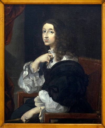Retrato da Rainha Christine de Suede (Kristina Vasa de Sébastien Bourdon