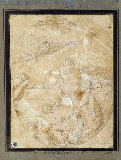 A saída do Arco do Noé (desenho) de Sébastien Bourdon