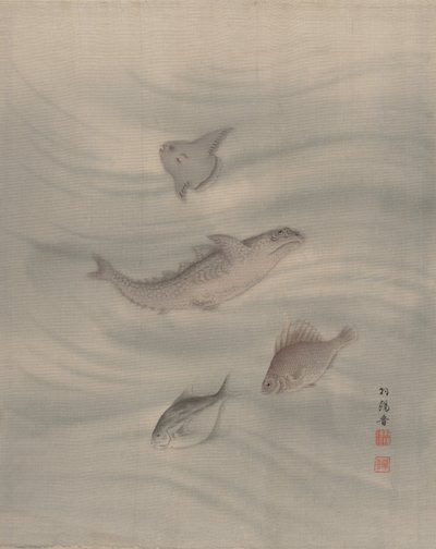 Peixes, aprox. 1890-92. de Seki Shuko
