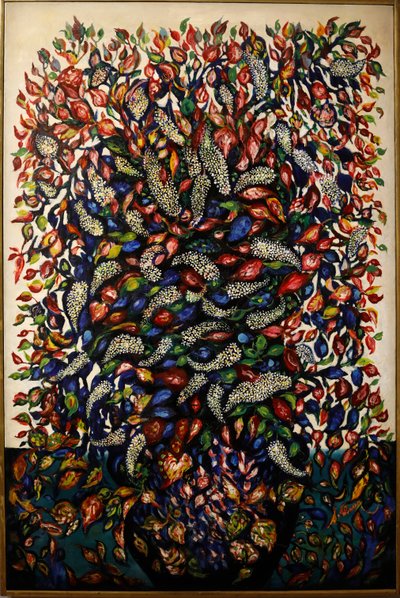 Flores e frutas, c.1920 (óleo sobre tela) de Seraphine Louis