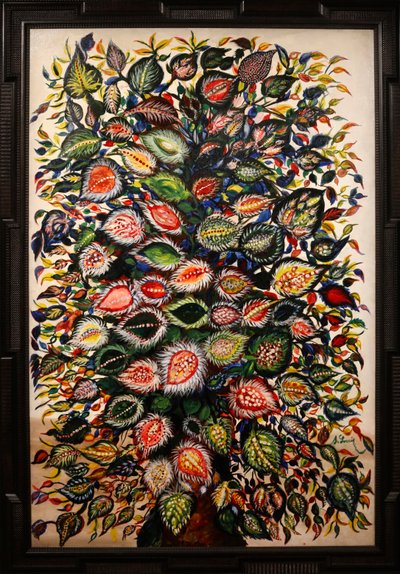 Folhas 1928-29 (óleo sobre tela) de Seraphine Louis