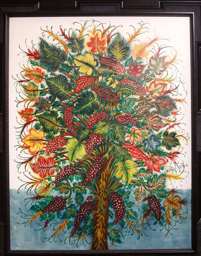 As uvas, c.1930 (óleo sobre tela) de Seraphine Louis