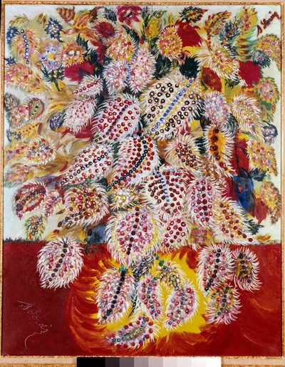 Leaves Slide Painting by Louis Seraphine de Senlis (1864-1942) Coleção Particular do século XX de Seraphine Louis