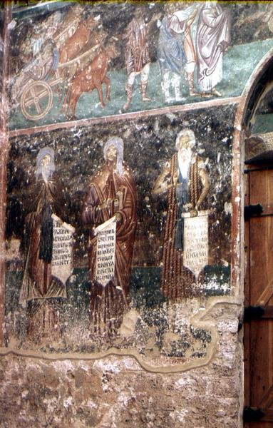 Detalhe da Dormição da Virgem de Serbian School