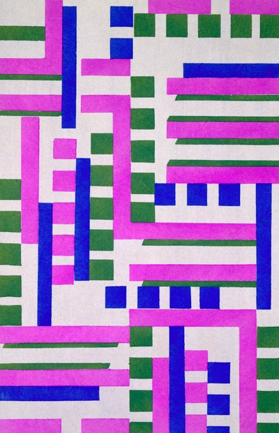 Design de &39;New Compositions Decoratives&39;, final da década de 1920 (stencil print) de Serge Gladky