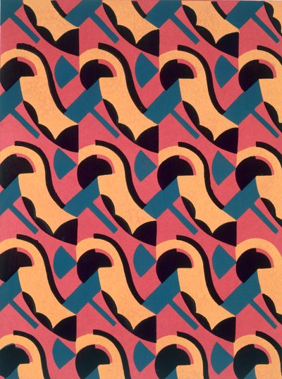 Design de &39;New Compositions Decoratives&39;, final da década de 1920 (stencil print) de Serge Gladky