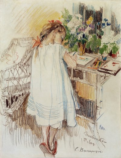Um pouco, 1910 de Sergei Arsenevich Vinogradov