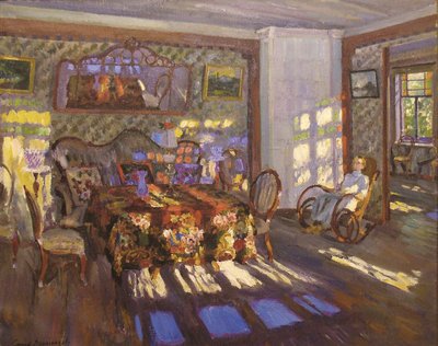 Luz solar através de janelas de vidro coloridas, 1916 de Sergei Arsenevich Vinogradov