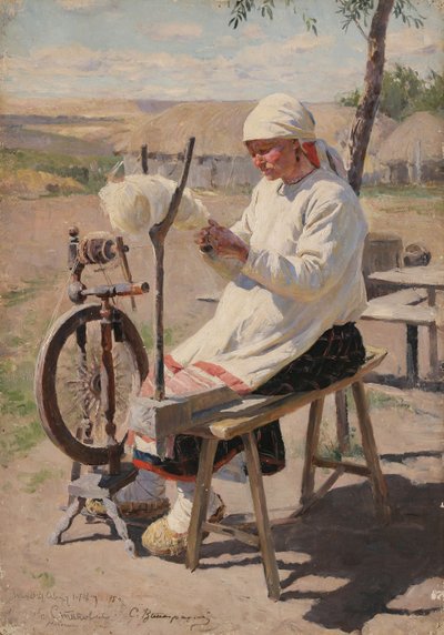 O girador, 1895 de Sergei Arsenevich Vinogradov