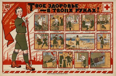 Sua saúde está em suas mãos!, 1925. de Sergei Ivanovich Yaguzhinsky