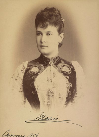 Marie Pavlovna de Russie - Grã-duquesa Maria Pavlovna da Rússia (1854-1920), por Levitsky, Sergei Lvovich (1819-1898). Fotografia de Gelatina de Prata de Sergei Lvovich Levitsky