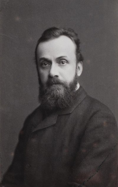 Retrato do escritor Gleb Ivanovich Uspensky 18431902, 1870 de Sergei Lvovich Levitsky