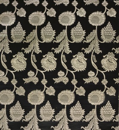 Olovyanishnikov Manufactory Halk-Silk Cetim, início do século 20 (têxtil) de Sergei Vashkov