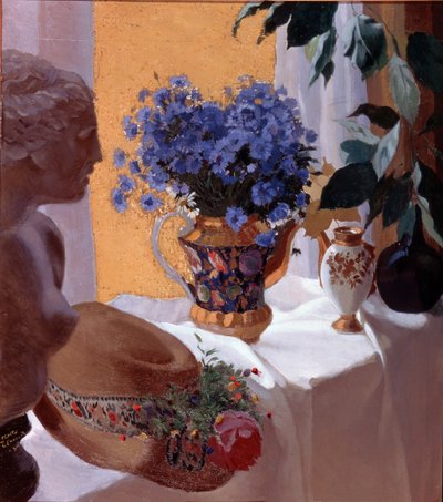 Ainda vida, 1916 de Sergei Vasilevich Chekhonin