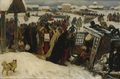 Chegada de um voivode, 1907 de Sergej Vasilevic Ivanov