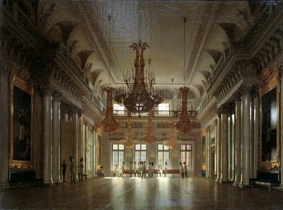 O salão do marechal de campo no Palácio de inverno de Sergey Konstantinovich Zaryanko