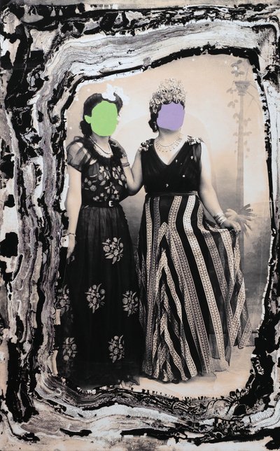 vestido para a festa, 2019 (técnica mista) de Sergis Adamos