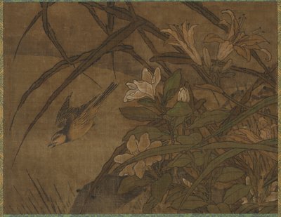 Pássaros e flores, meados de 1400-início de 1500. de Sesshû Tôyô