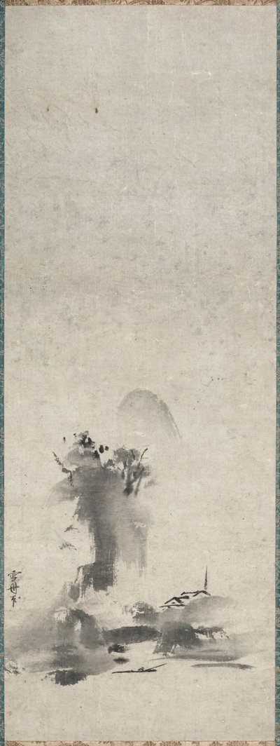 Haboku, paisagem de tinta salpicada de Sesshû Tôyô