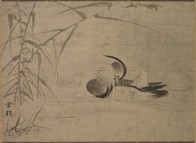 Pato mandarim, 1500s. de Sesson Shkei