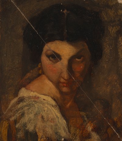O rosto de uma mulher de Severin Falkman