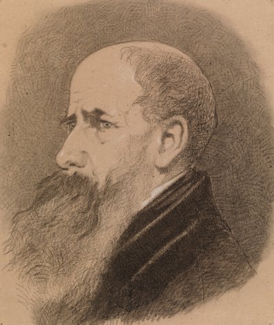 Retrato de um homem com barba de Severin Falkman