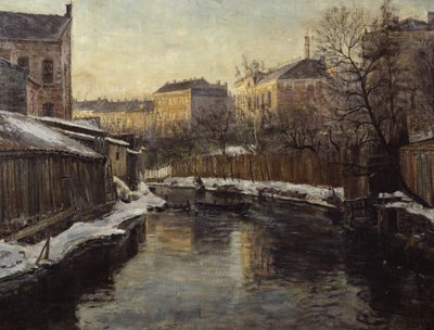 De Akerselva (óleo sobre tela) de Severin Grande