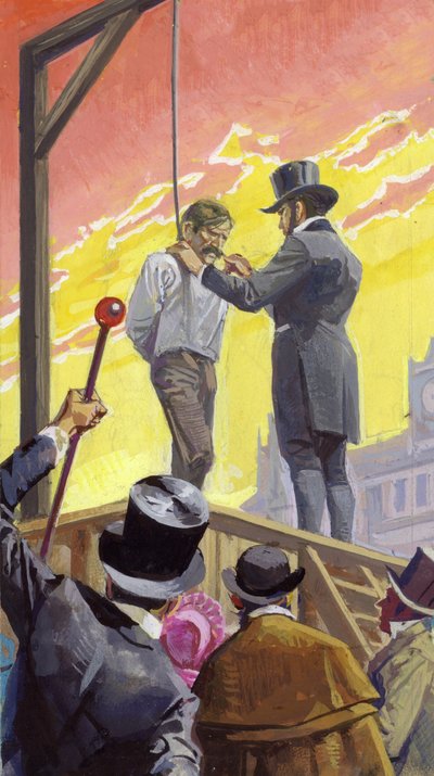 Burke e Hare, Ladrões de Túmulos e Assassinos (guache sobre papel) de Severino Baraldi