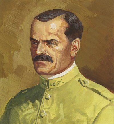 Coronel Gaillard (guache sobre papel) de Severino Baraldi