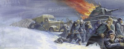 Soldados alemães após a batalha de Estalinegrado de Severino Baraldi