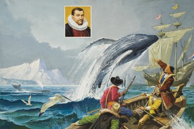 Henry Hudson (c.1570-1611) (guache sobre papel) de Severino Baraldi