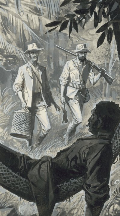 Henry Walter Bates e Alfred Russel Wallace (guache sobre papel) de Severino Baraldi