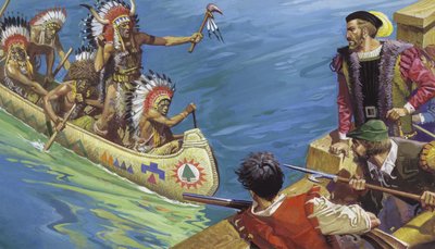 A segunda viagem de Jacques Cartier pelo rio São Lourenço de Severino Baraldi