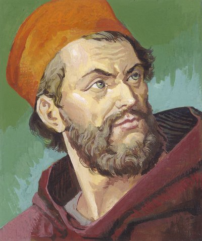 Marco Polo (guache sobre papel) de Severino Baraldi