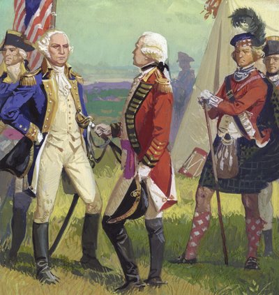 Rendição de Lord Cornwallis a George Washington de Severino Baraldi