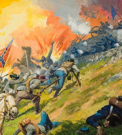 A Batalha de Gettysburg de Severino Baraldi