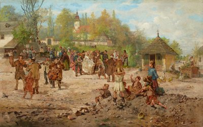 Casamento em Salwator (óleo sobre tela) de Seweryn Bieszczad
